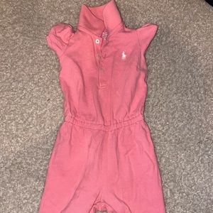 Pink romper piece